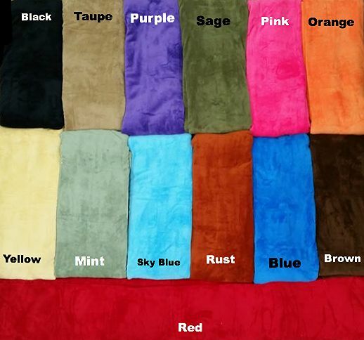 Luxurious Fleece Throw Blanket Super Soft  14 Solid Colors Queen King Full Size