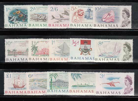 Bahamas - Mail 1965 Yvert 193/207 Mnh Elizabeth Ii