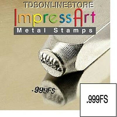 Metal Design Stamp By Impressart 2mm ".999fs" Quality Mark