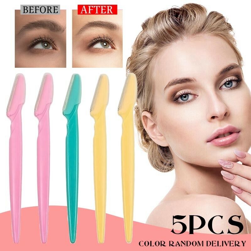 5x Women Eyebrow Razor Trimmer Face Hair Removal Safety Shaper Shaver Tool