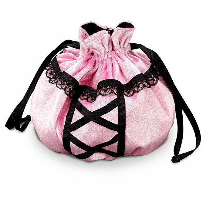 Princess Paradise Pink And Black Lacy Witch Purse/hand Bag