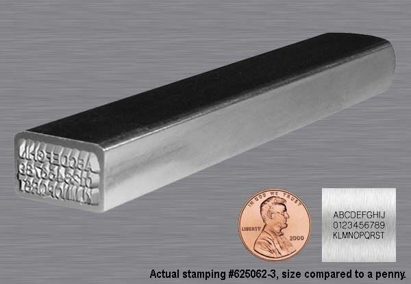 Steel Hand Stamp (custom) Metal Marking Die (medium) ~ Logo Estimates Available.