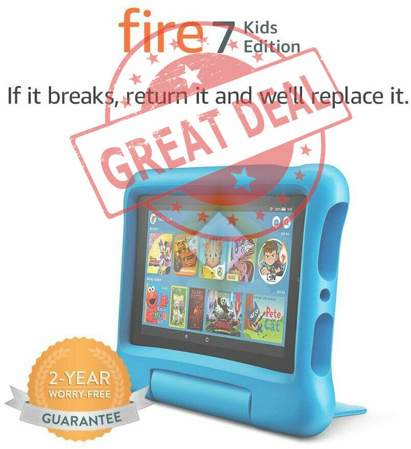Amazon Fire 7 Hd Kids Edition (latest 9th Generation) 16gb Wi-fi  7" Tablet - Bl