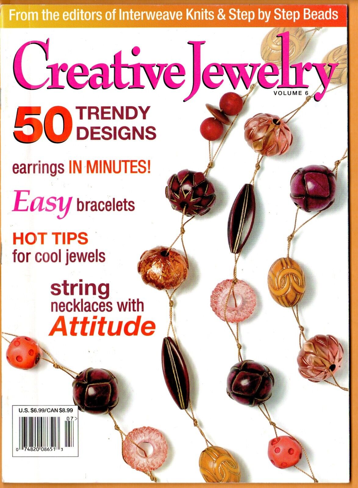 2007 Creative Jewelry Magazine(volume 6)string Necklaces-easy Bracelets-trendy