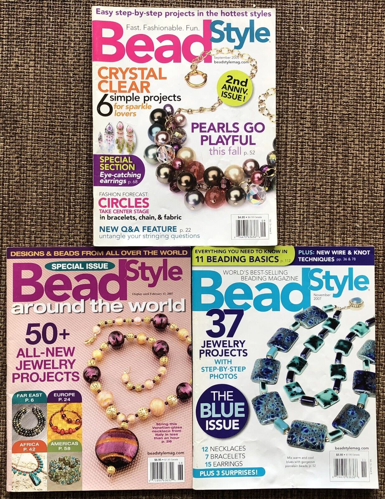 3 Issues-bead Style Magazine(step By Step Jewelry Projects)2005-2007